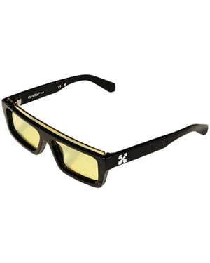 Off-White c/o Virgil Abloh Ow1048 Elizabeth S 1018 Sunglasses Acetate Squared Normal - Black