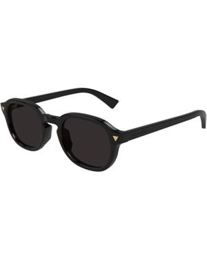 Bottega Veneta Bv1364S 001 Sunglasses Acetate Round - Black