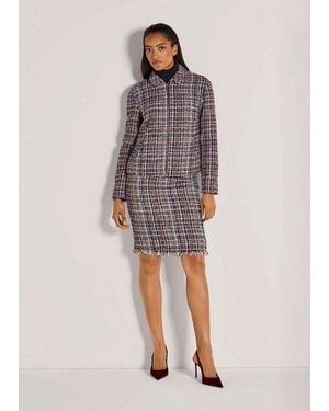 Madeleine Kurzblazer Moderner Kurzblazer Mit Zipper Blazer Mit Klappkragen Und Langen Ärmeln - Grau