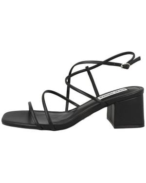 Steve Madden Remmi Damen Sandale Sandaletten, Sommerschuhe, Badeschuhe, Riemchen, Schlappen - Schwarz