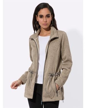 Creation L Fleecejacke Strickfleecejacke - Natur