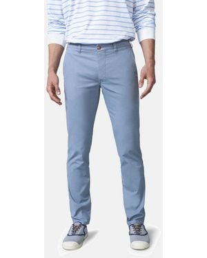 Meyer Chinos M5 Move 1-6025 Mit Flexiblen Stretchbund - Blau