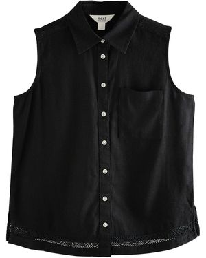 Next Blusentop Ärmellose Bluse (1-tlg) - Schwarz