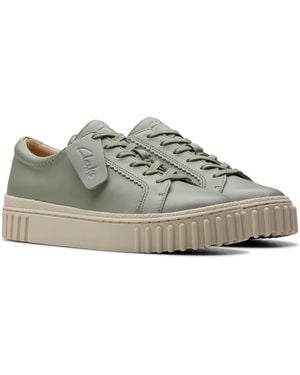 Clarks Mayhill Walk Schnürschuh, Sneaker, Plateausneaker mit modischer Laufsohle - Grau