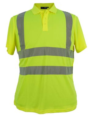 marc & mark & Poloshirt Gelbes Warn Polo Shirt in XXL Größen von Marc&Mark - Grün
