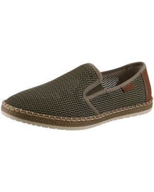 Rieker Espadrille Mit Luftdurchlässiger Perforation - Schwarz