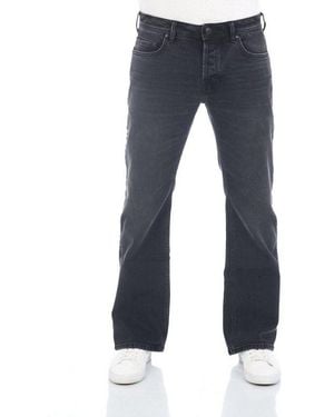 LTB Bootcut-Jeans Herren Jeanshose Timor Boot Cut Denim Hose Mit Stretch - Blau