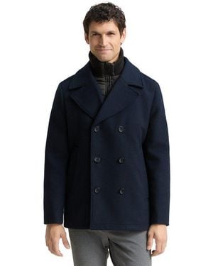 Tom Tailor Wolljacke Mit Abnehmbarer Innenjacke - Blau