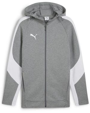 PUMA Kurzjacke Teamevostripe Hooded Jacket - Grau