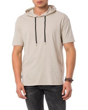 Redbridge T-Shirt mit Kapuze, Kurzarm-Hoodie, Urban Style - Grau