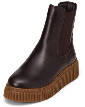 Marc O' Polo Aus Softem Rindleder Chelseaboots - Braun