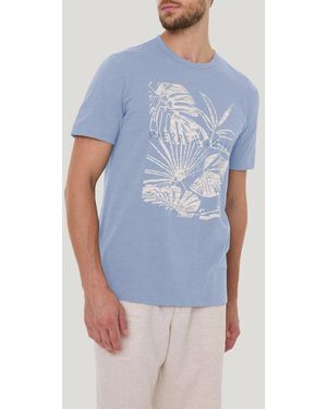 Pierre Cardin T-shirt RH mit Front Print - Blau
