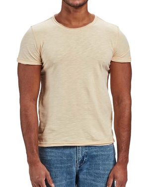 Gabba T-Shirt Konrad Straight Slub Tee, gelb - Natur