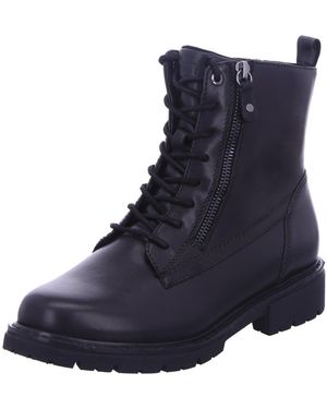 Jana Schnürboots Echtes Leder - Blau