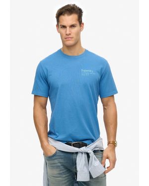 Superdry Rundhalsshirt CORE LOGO CITY T SHIRT - Blau