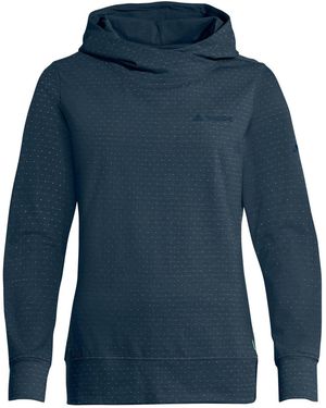 Vaude Rundhalspullover Women's Tuenno Pullover (1-tlg) Kapuzenpullover für den modernen Alltag - Blau