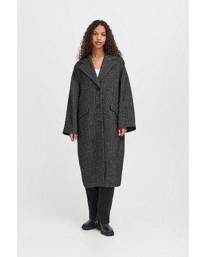 Ichi Wintermantel Jacke Ihemmalu - Schwarz
