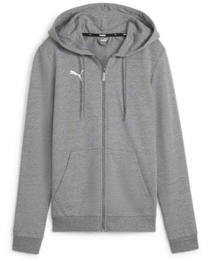 PUMA Sweatjacke Damen Sweatjacke Teamgoal Casuals Hooded Jacket 658597 - Grau