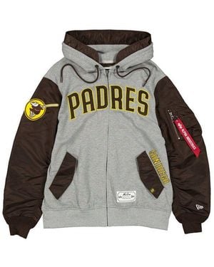 KTZ Collegejacke Jacke Alpha San Diego Padres - Grau