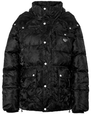 Philipp Plein Winterjacke Camouflage - Schwarz