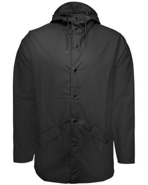 Rains Regenjacke Jacket W3 Erwachsene Regenmantel, Kapuze, Jacket, Anorak, Regenbekleidung - Schwarz