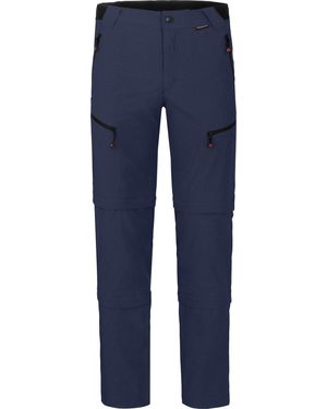 Bergson Outdoorhose LEBIKO Doppel -Off mit T-ZIPP Wanderhose - Blau