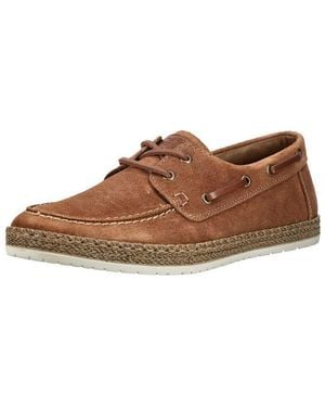Rieker Slipper Veloursleder Schnürschuh - Braun