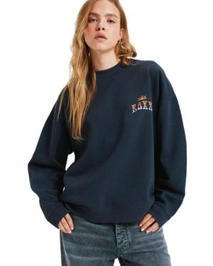 Roxy Fleecepullover Lineup Oversized - Blau