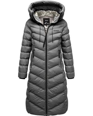 REPUBLIX Winterjacke Kaia Damen Gefütterte Winter Jacke Mantel Parka Mit Großer Kapuze - Grau