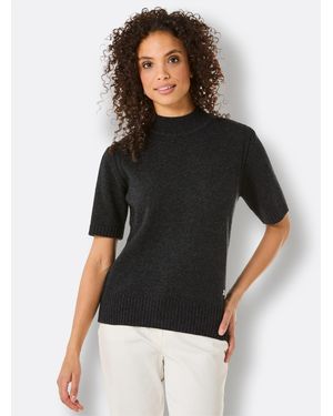 Creation L Pullunder Kurzarmpullover - Schwarz