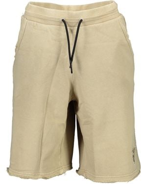 Guess 5-Pocket-Hose Bermuda-Shorts Beige aus Bio-Baumwolle mit Kontrastdetails - Natur