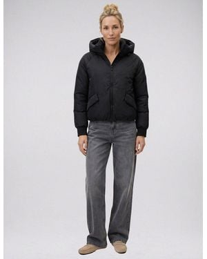 NO.1 Como Blouson Lecce Mit Hochabschließender Kapuze - Schwarz
