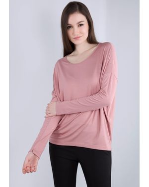 Imperial Langarmshirt in lässiger "O - Pink