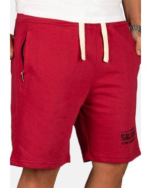 Alessandro Salvarini Shorts mit breitem Kordelzug - Rot