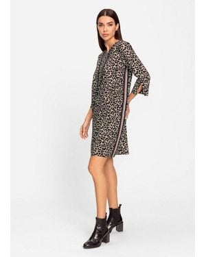 heine Etuikleid Druck-Kleid 3/4-Arm - Weiß