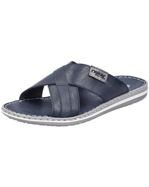 Rieker Pantolette Sommerschuh, Strandschuh, Schlappen, Hausschuh Mit Label - Schwarz
