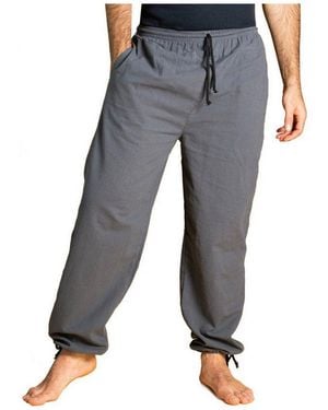 PANASIAM Stoffhose Sommerhose Aus Baumwolle - Blau