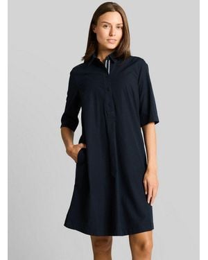 Tom Tailor Sommerkleid Kleider & Jumpsuits Blusenkleid Mit Eingriffstaschen - Blau