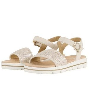 Tom Tailor Shoes Licence Sandale Flache Sandalen Mit Flechtmuster - Natur