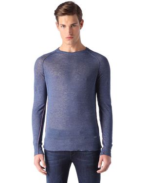 DIESEL Strickpullover K-LINUM MAGLIA - Blau