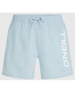 O'neill Sportswear Badeshorts Logo 16' Swimshorts Mit Seiten- Und Gesäßtaschen - Blau