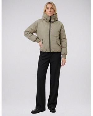 NO.1 Como Blouson Lecce Mit Hochabschließender Kapuze - Natur