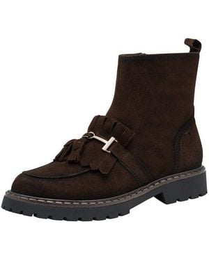 Tamaris Touch-It Aus Leder Kein Absatz 1-25493-47 Stiefelette Touch-It - Braun