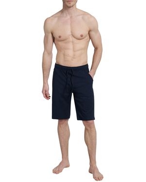 Ceceba Schlafhose Bermuda blau uni (1-tlg)