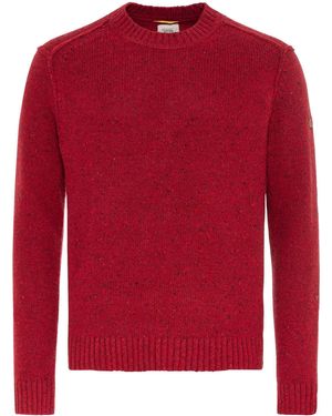 Camel Active Strickpullover mit zertifizierter Merinowolle - Rot