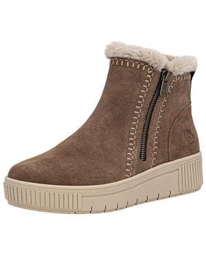 Remonte Stiefelette Leder Plateaustiefelette - Braun