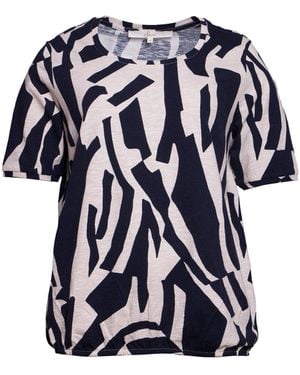 SER T- Neu eingetroffen! Shirt weiche Leinenstruktur W5250141 - Blau