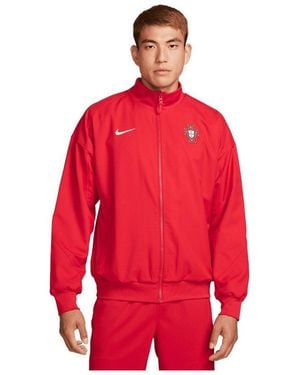Nike Sweatjacke Performance Fpf Portugal Anthem Jacke Em 2024 Polyester - Rot