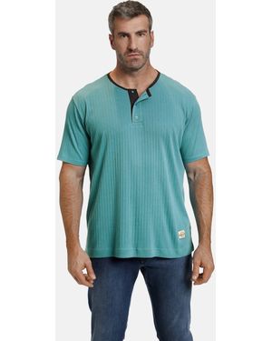 Charles Colby T-Shirt EARL TIGATRON Comfort Fit, reine Baumwolle - Blau