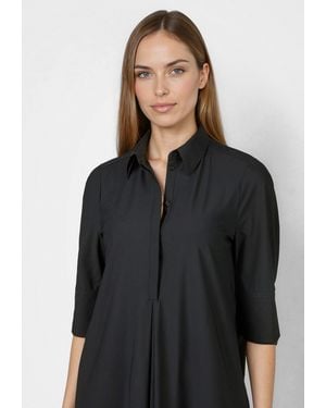 MARC AUREL Midikleid aus technischem Jersey - Schwarz